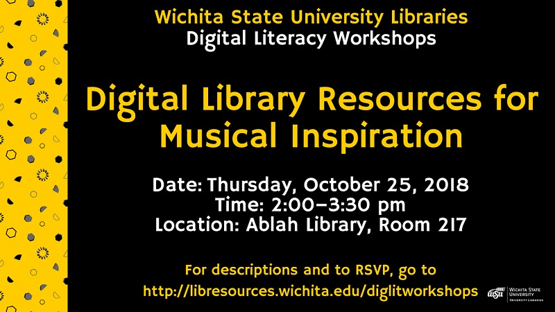 Library workshop Oct. 25, 2018