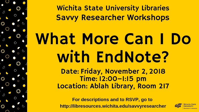 Library event Nov. 2, 2018