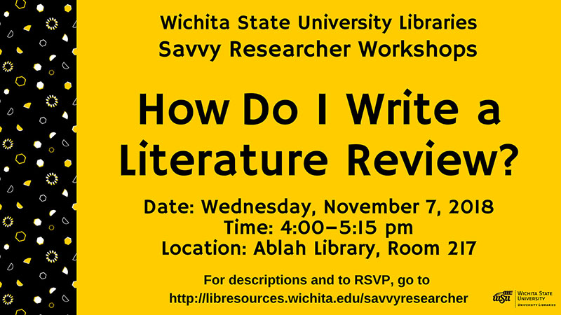 Library workshop Nov. 7, 2018