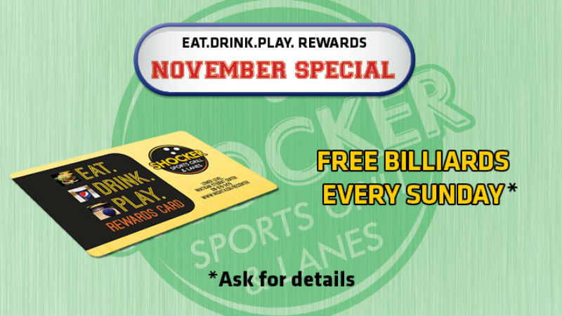 SSGL Rewards special for November 2018