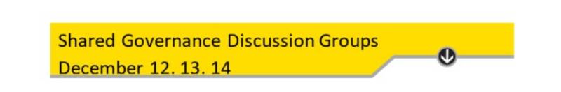 Shared governance groups