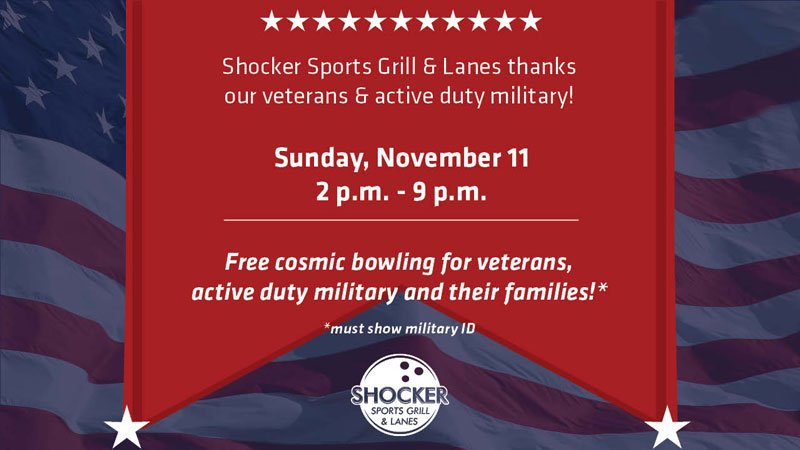 Veterans Day Cosmic Bowling Nov. 11, 2018