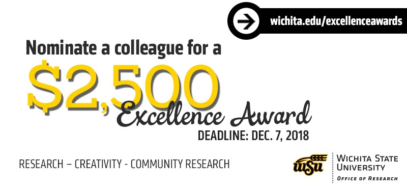 Excellence awards nomination deadline Dec. 7, 2018