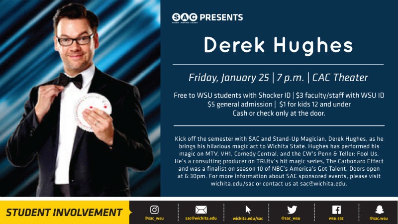 Magician Derek Hughes Jan. 25, 2019