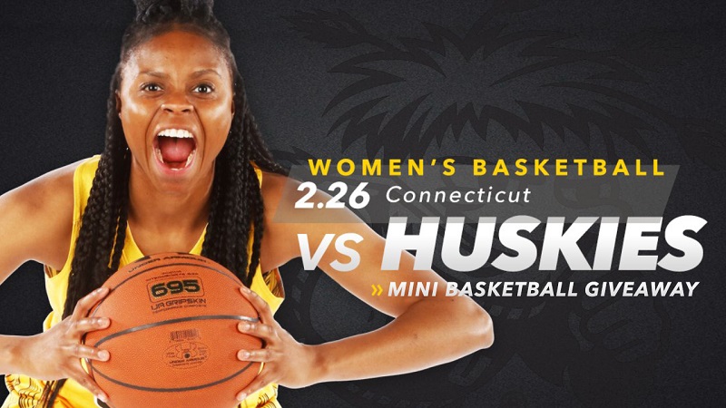WSU / UConn women's basketball game Feb. 26, 2019