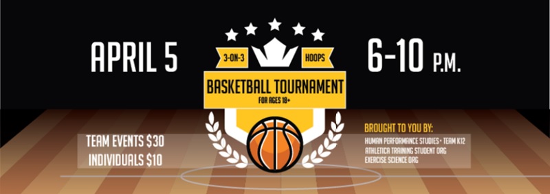 3 on 3 basketball tournament April 2019