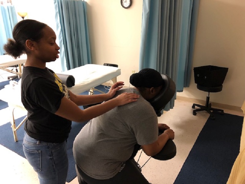 Free massage at WSU West