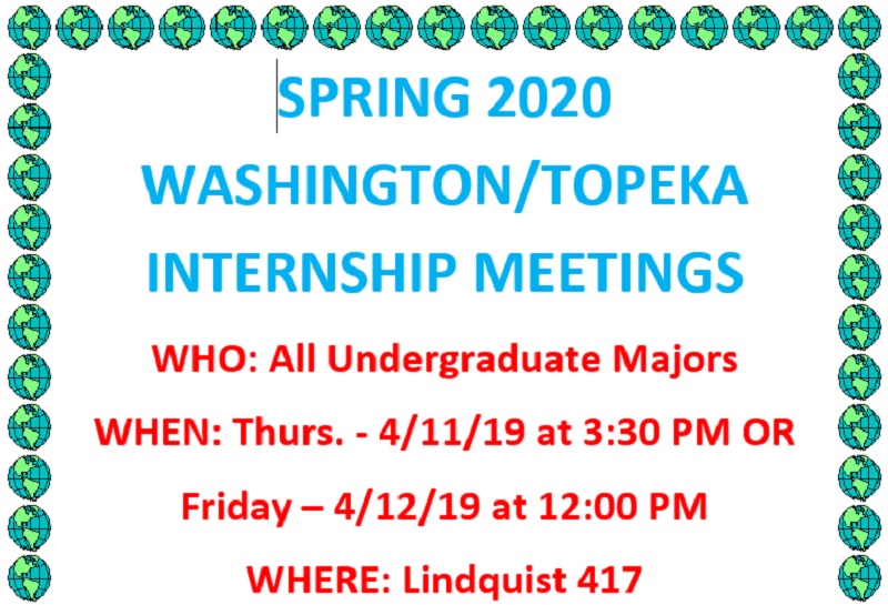Political internship meeting