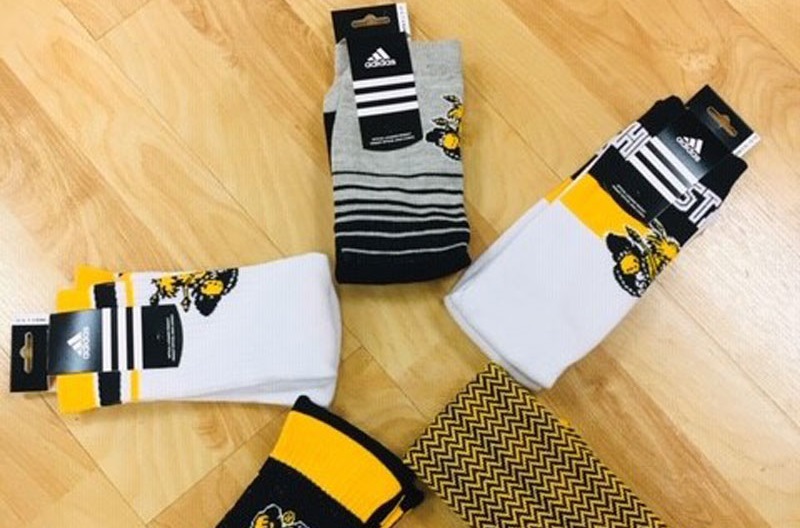 Adidas socks sale in RSC's Shocker Store