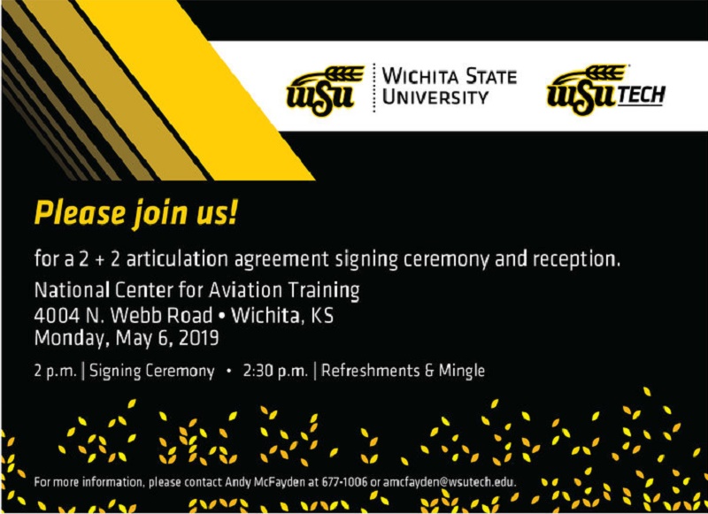 WSU and WSU Tech 2+2 agreement May 6, 2019