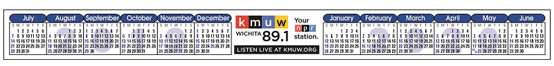 KMUW calendar stickers