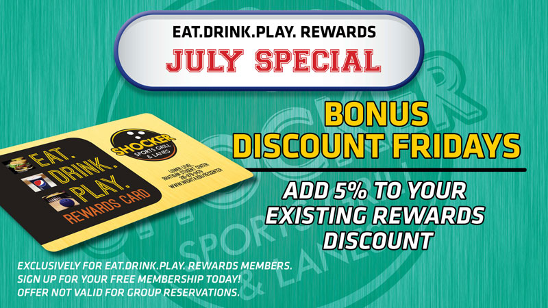 Bonus Discount Fridays July 2019