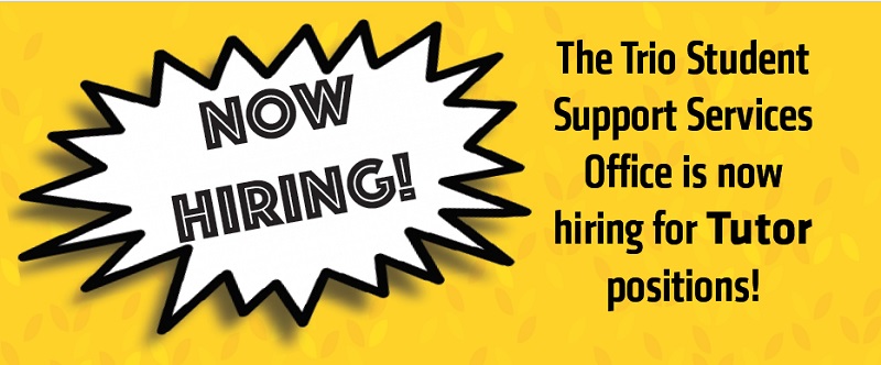 SSS hiring tutors for fall 2019