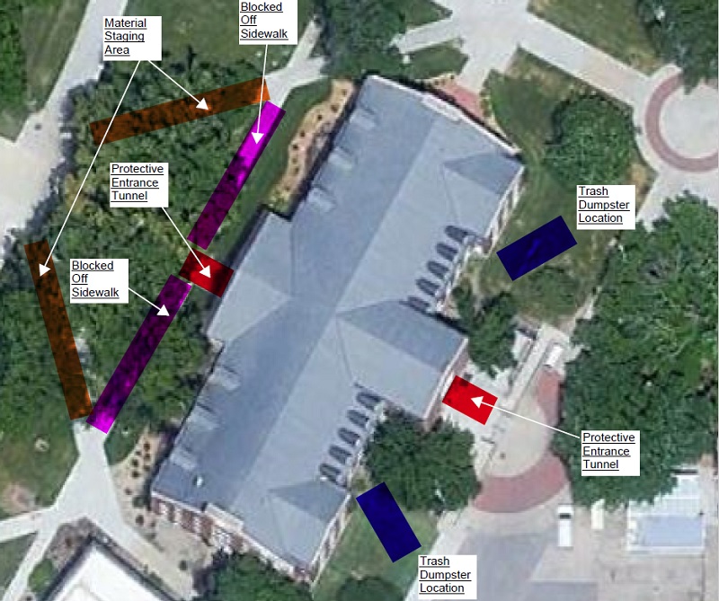Jardine Hall roofing project