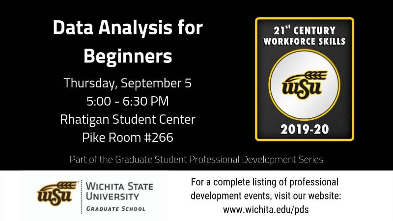 Data Analysis for Beginners Sept. 5, 2019