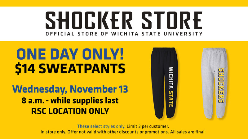 Sweatpants sale Nov. 13, 2019