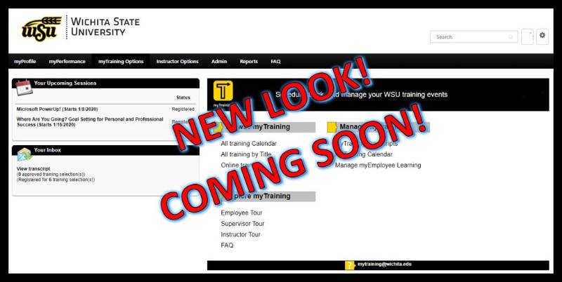 myTraining new look