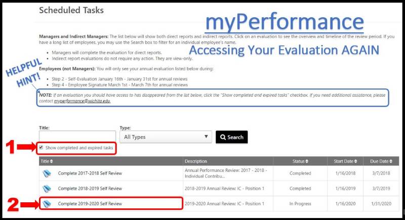 myPerformance evalutation Jan. 2020