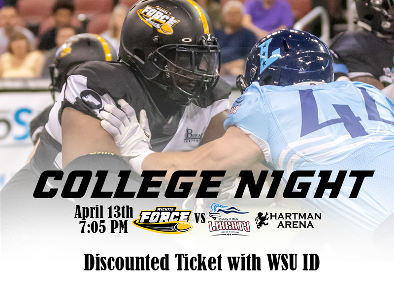 Wichita Force Tickets April 13, 2020