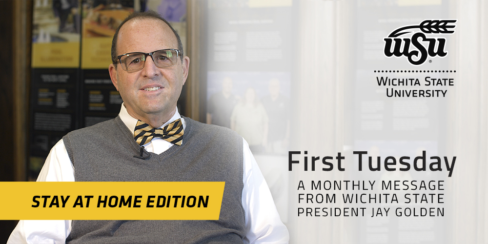First Tuesday Stay at Home edition graphic