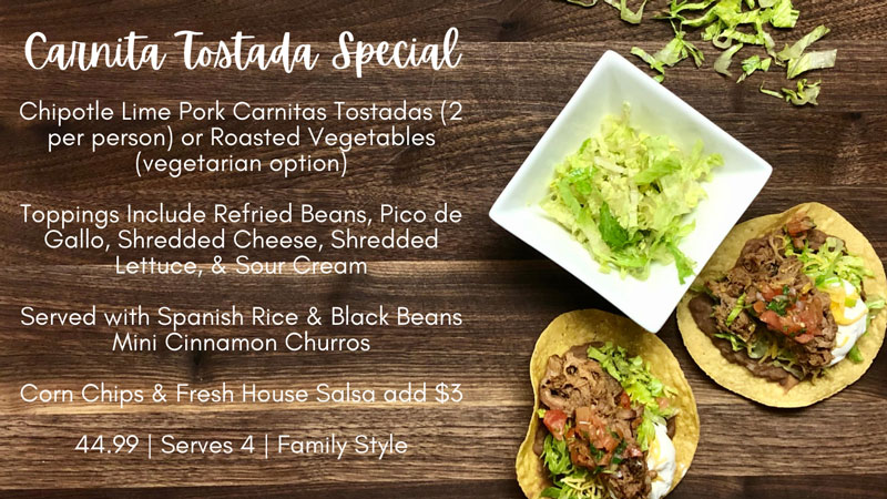 Carnita Tostada Special