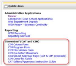 Courseleaf Training