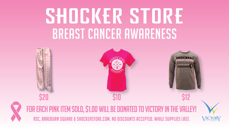 Pink merch in Shocker Store