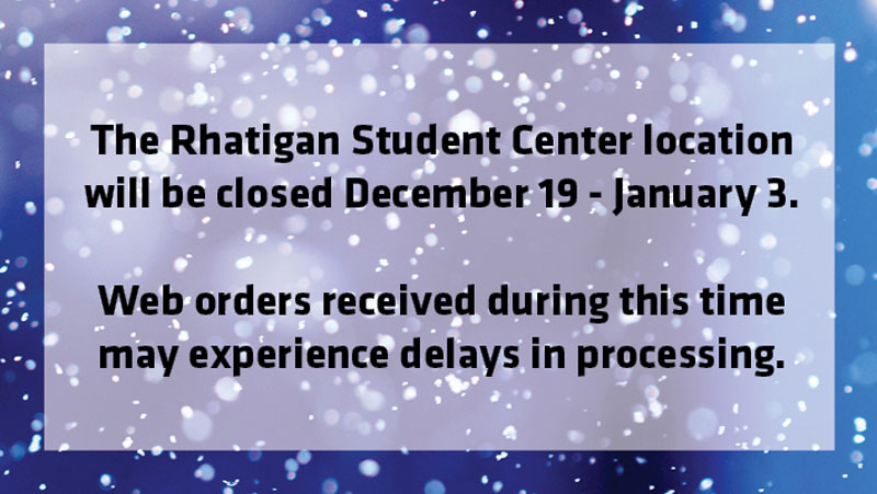 RSC Shocker Store closed for winter break