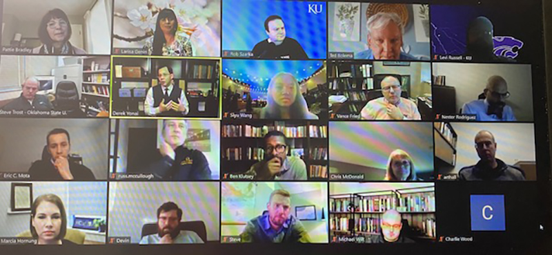 Zoom photo of the participants of the first Kansas and Oklahoma Academic Center Leaders conference