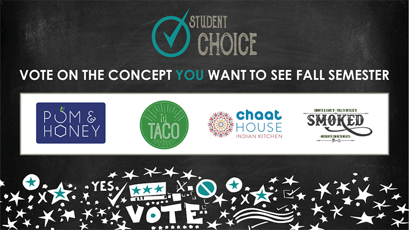 Student Choice - Vote on the Concept you Want to See Fall Semester