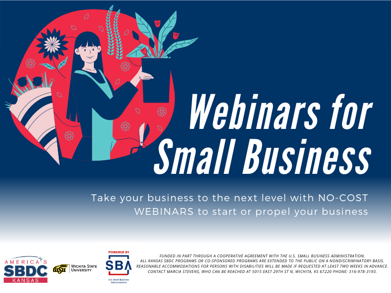 Webinars for Small Business banner image.