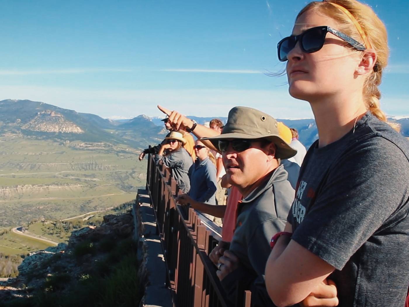 Liberal Arts and Sciences Geology students on a field excursion