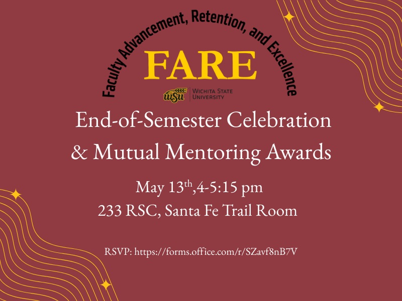 FARE End-of-Semester Celebration decorative flyer