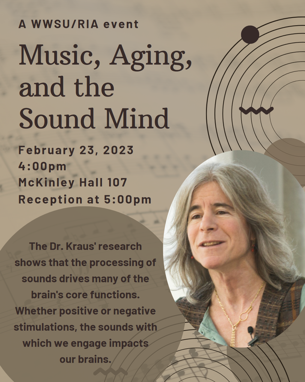 Event Flyer for Dr. Kraus
