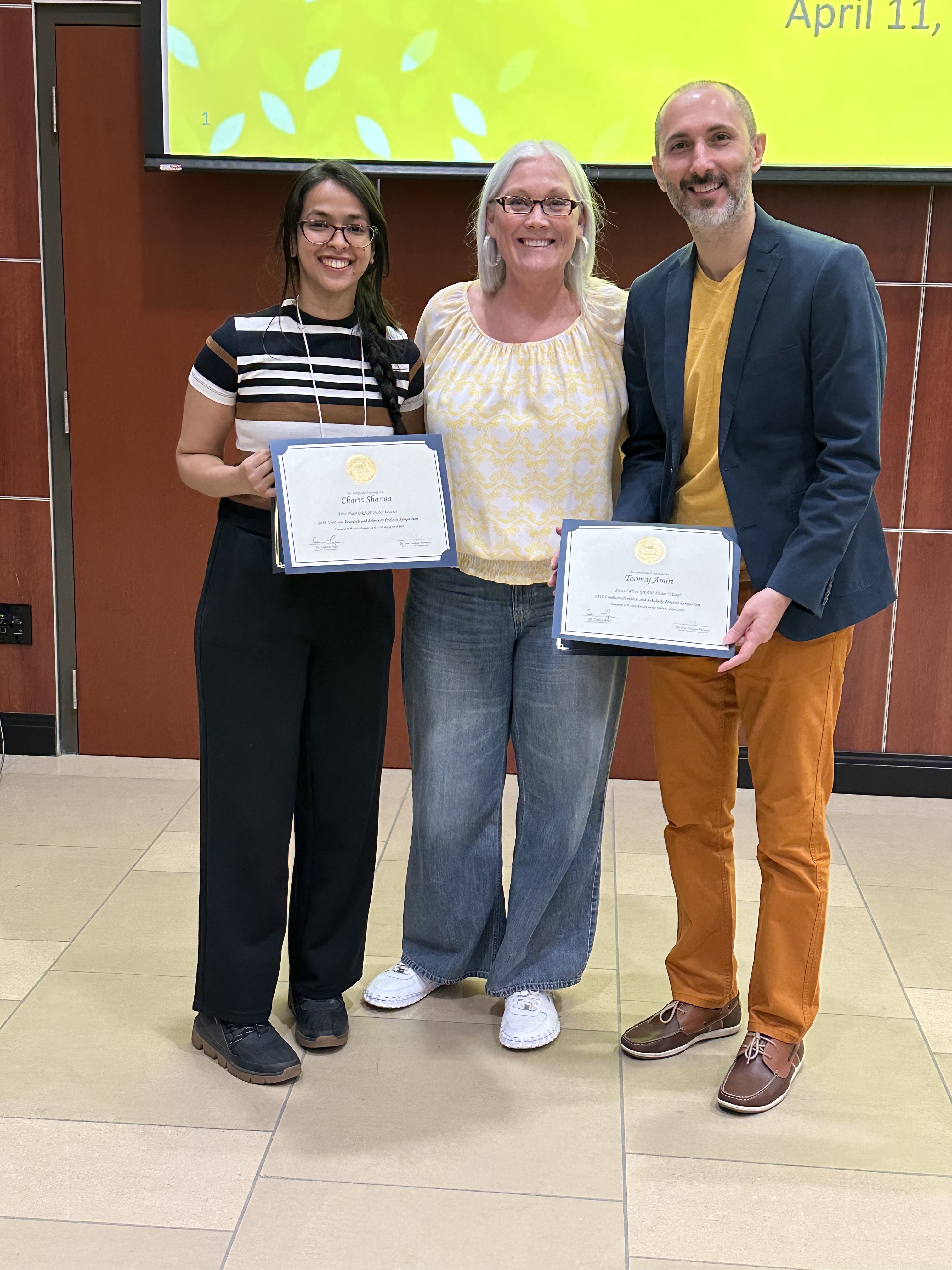 Charvi Sharma, Dr. Heidi Bell, Toomaj Amiri