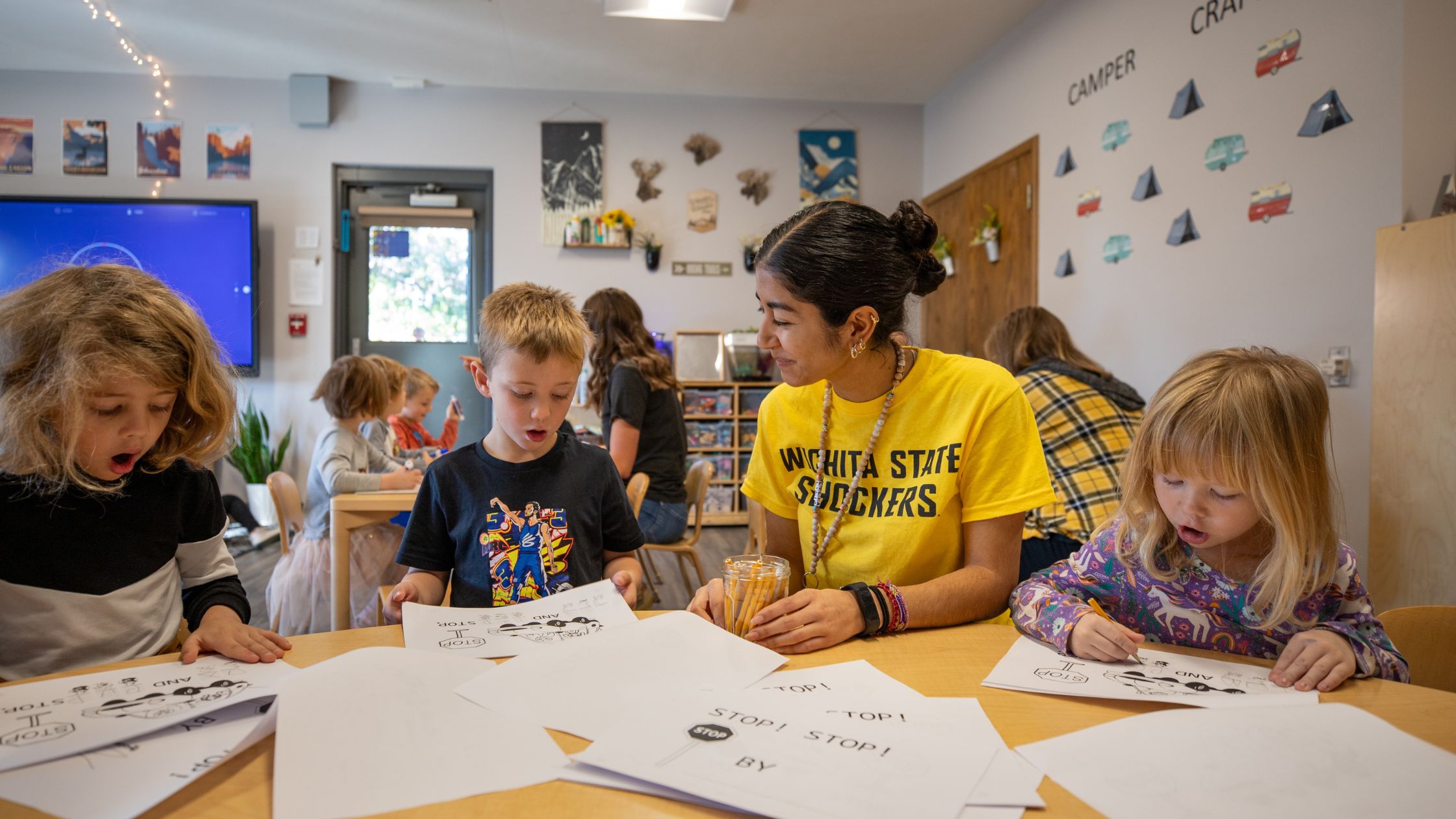 students in the Childhood Development Center