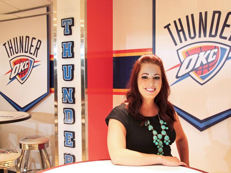 Sport management grad student interning at Thunder basketball in OKC.