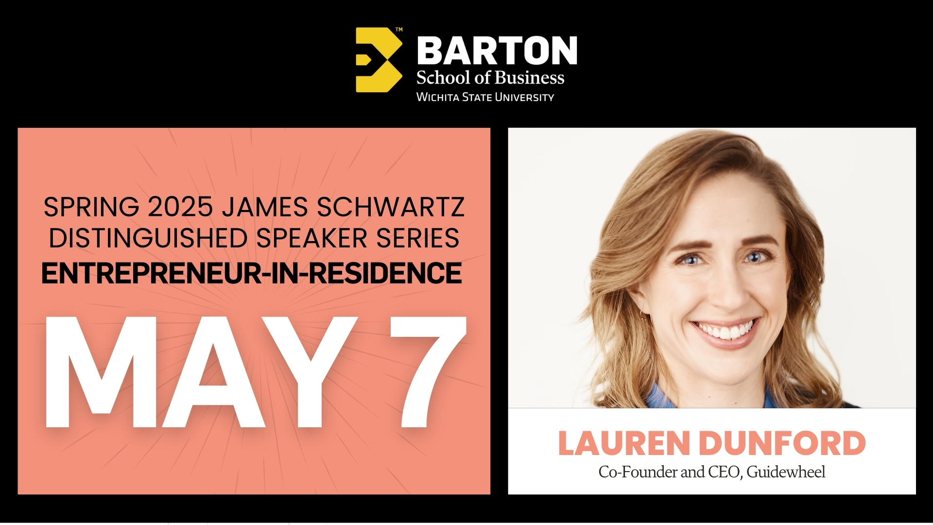RSVP for the Entrepreneur in Residence Keynote with Lauren Dunford in May 2026