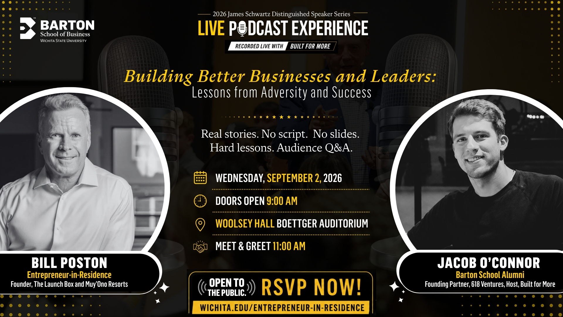 Join us September 3 for a one-of-a-kind Keynote Experience with Bill Poston and Jacob O'Connor recording a live podcast.