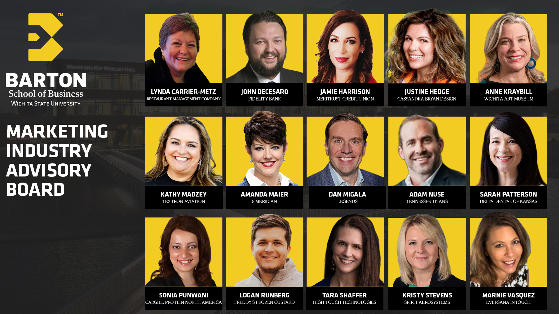 Fifteen marketing leaders from across the country have been selected to serve on the board.