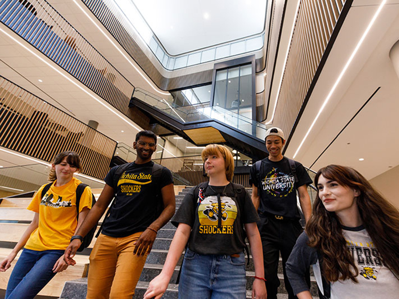 Students in Woolsey Hall