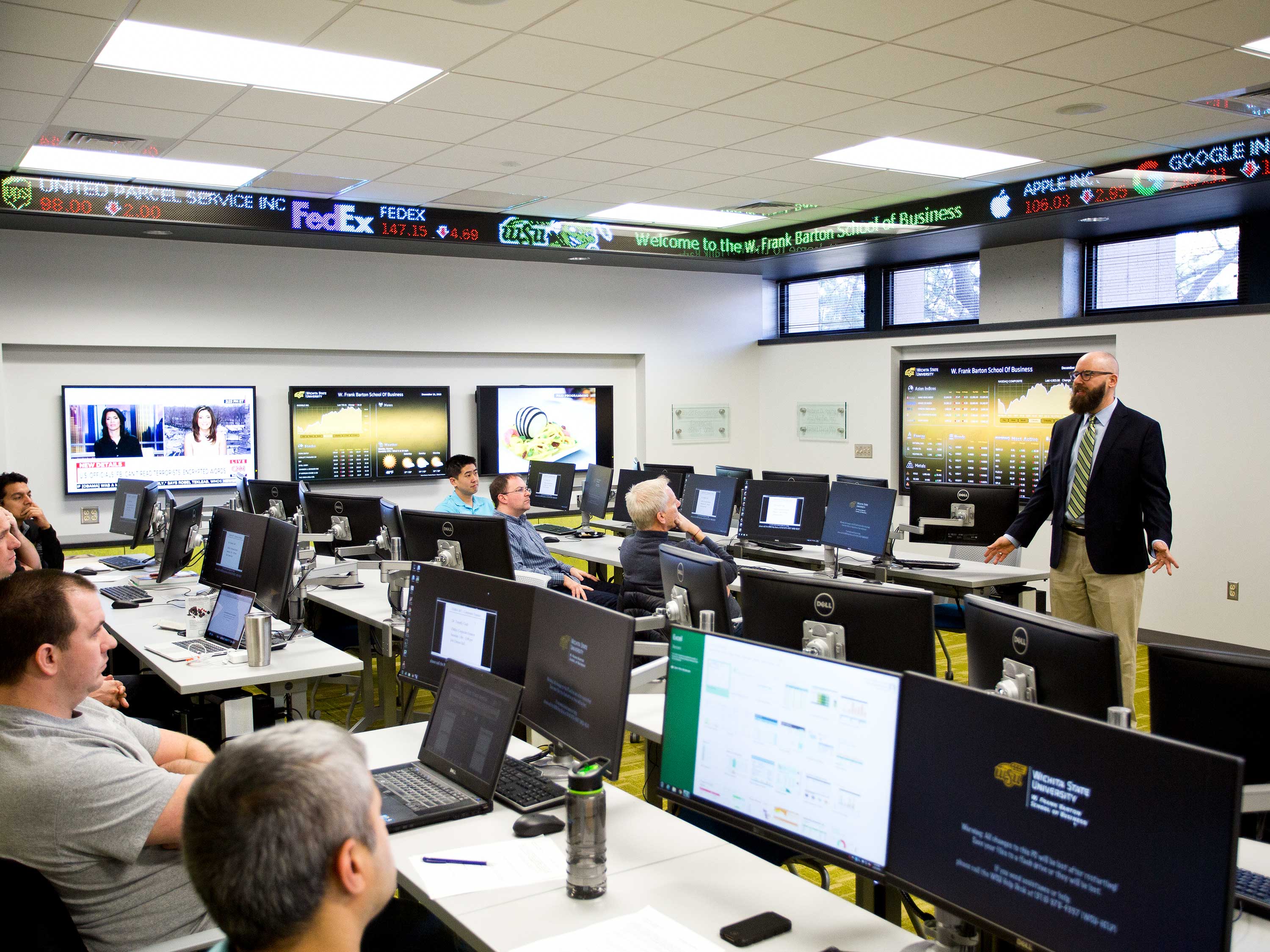 Koch Trading Center classroom