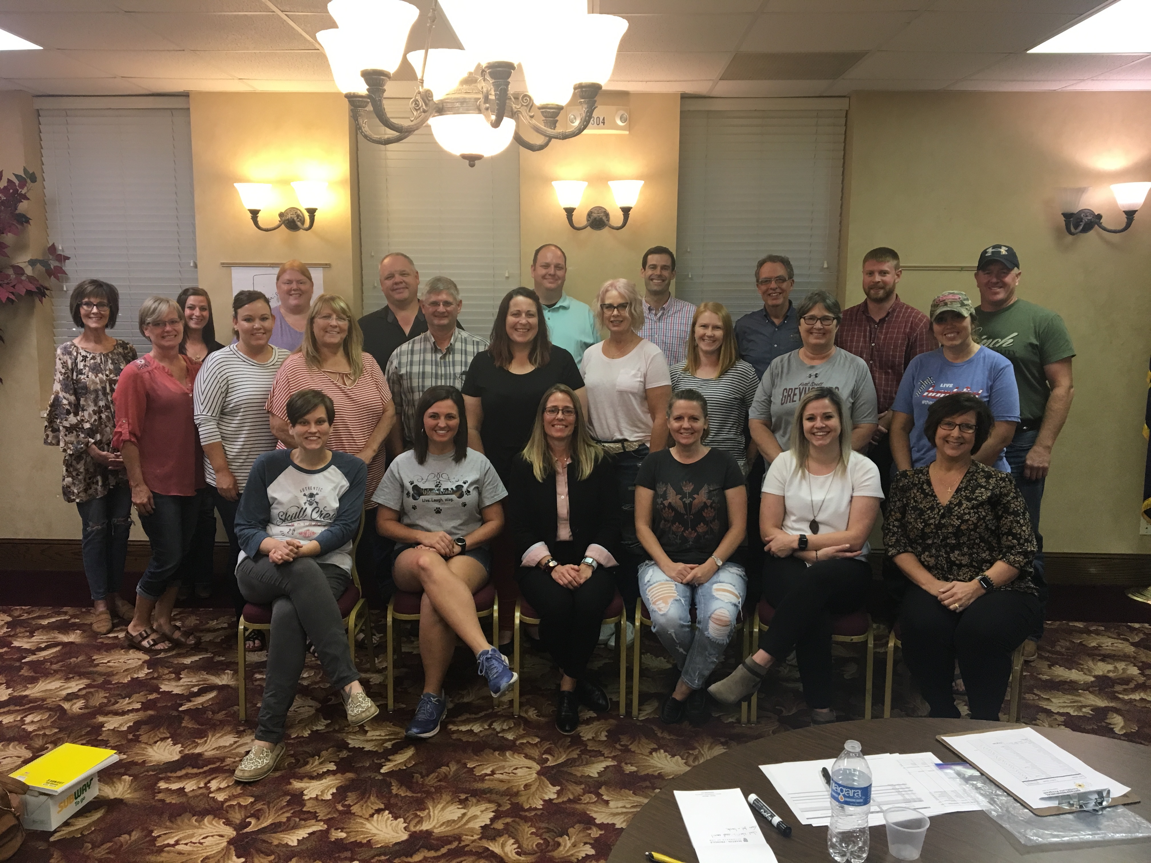 Group  photo of the participants in the Fall 2019 Growing Rural Businesses Training in Chanute and Iola.