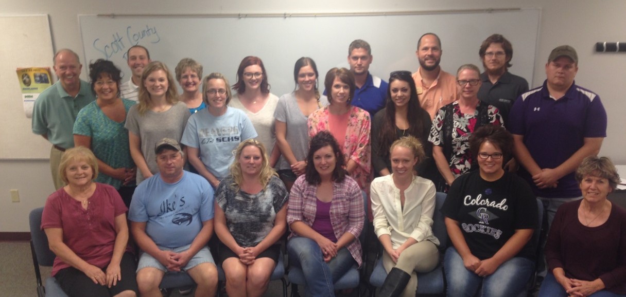 Group photo of the participants from the Fall 2016 Growing Rural Business Trainingin Scott City