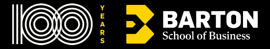 100 Years Barton School of Business Logo