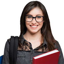 Student with books