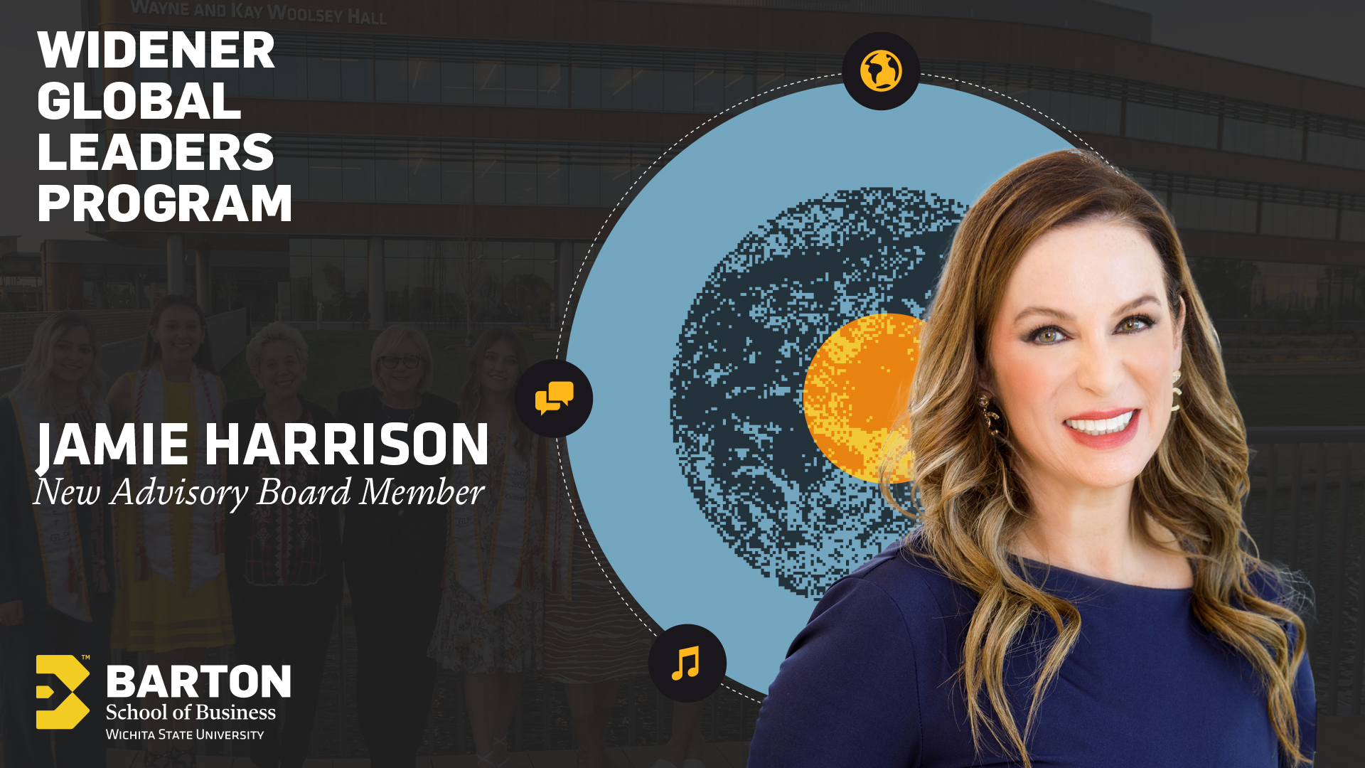 Jamie Harrison, chief growth officer at Meritrust Credit Union and the newest member of the Widener Global Leaders Program advisory board.