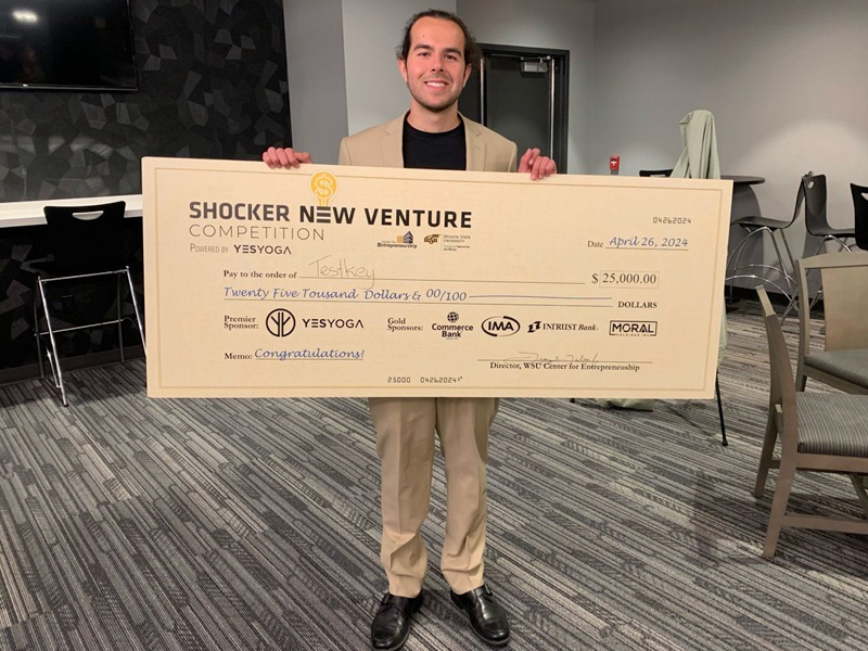 College of Innovation and Design student, Nick, won SNVC