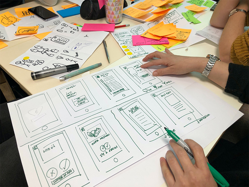 Wireframe design
