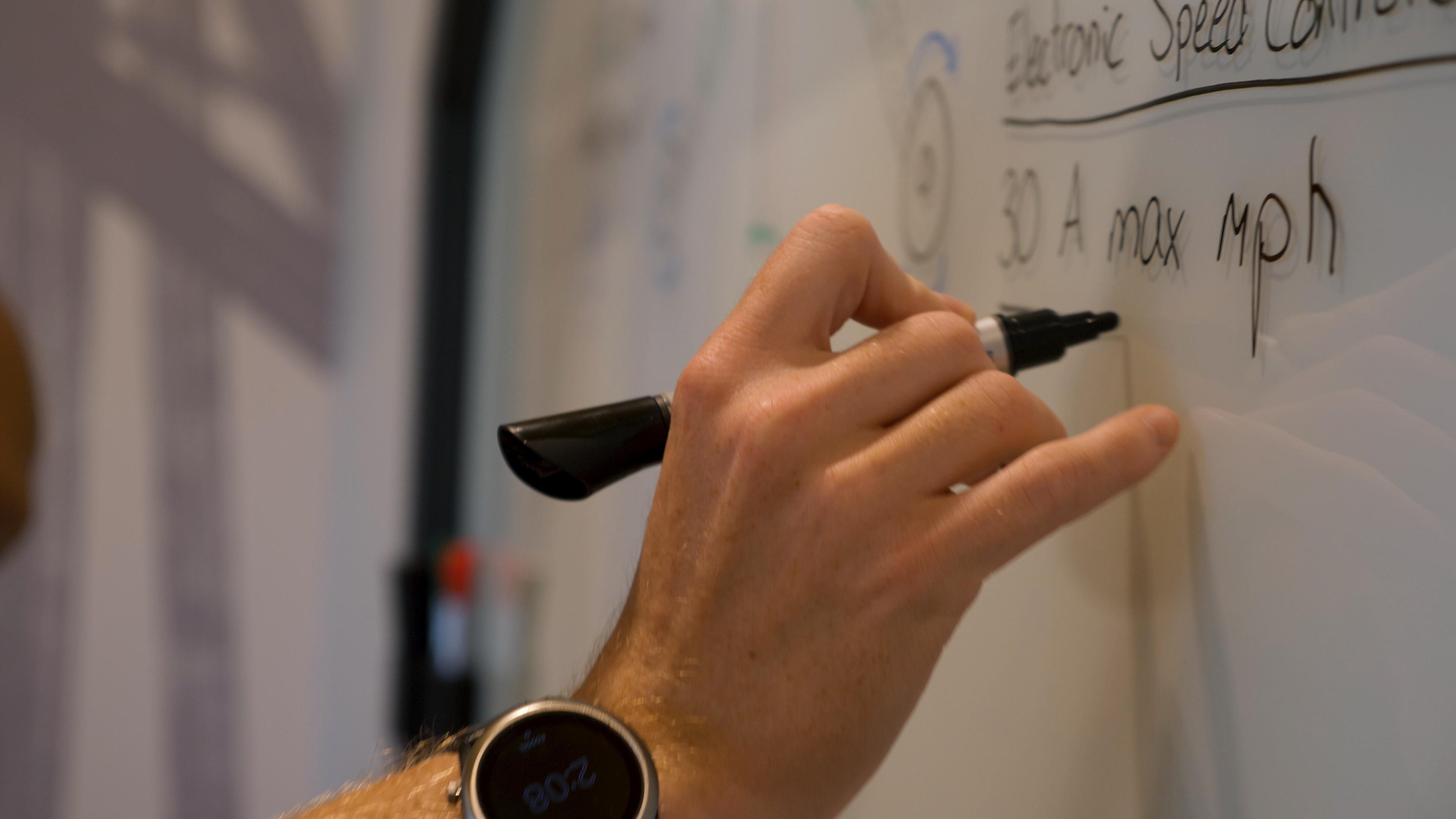 Brainstorming on white board